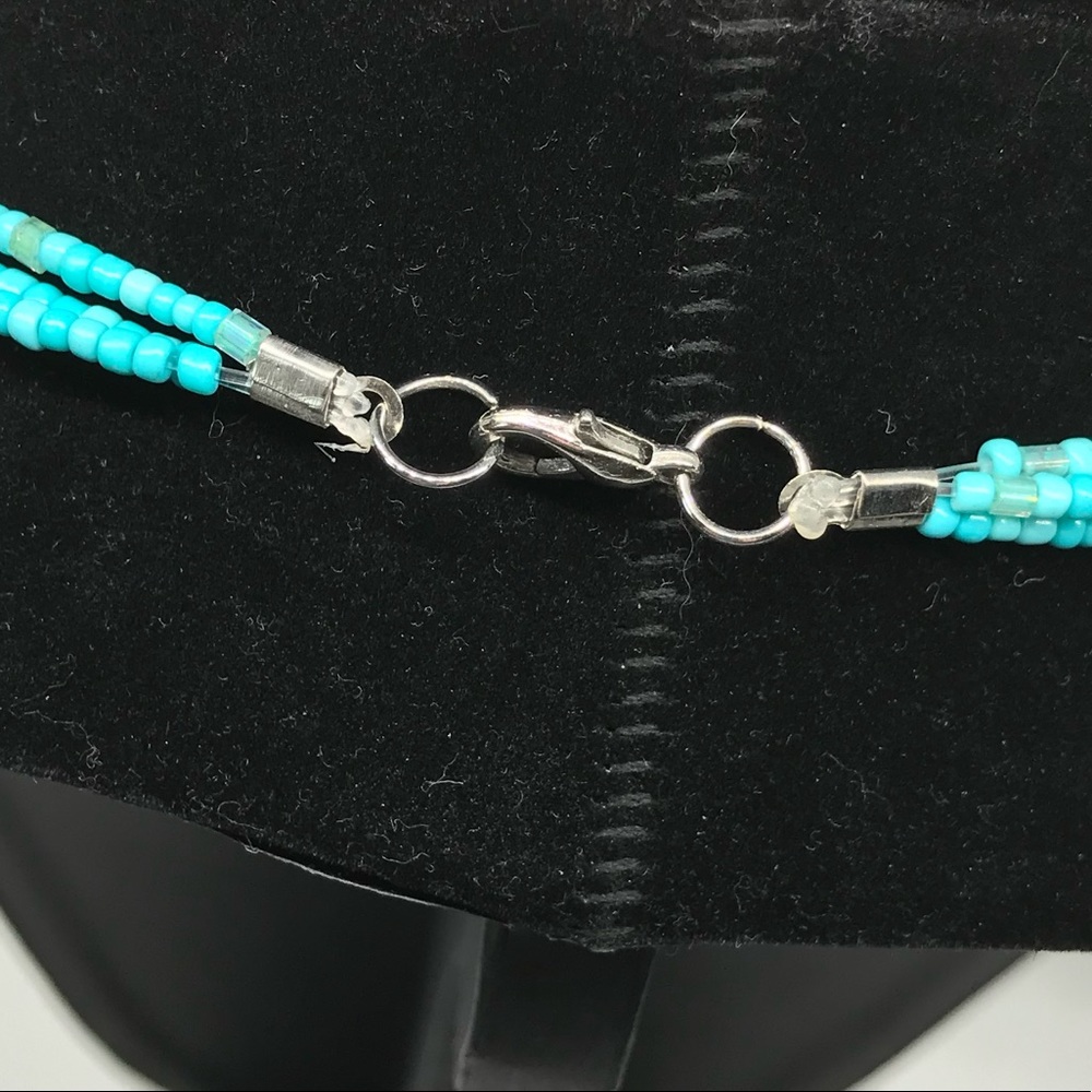 NEW Seed Bead Triple Strand Necklace - Picture 6 of 7
